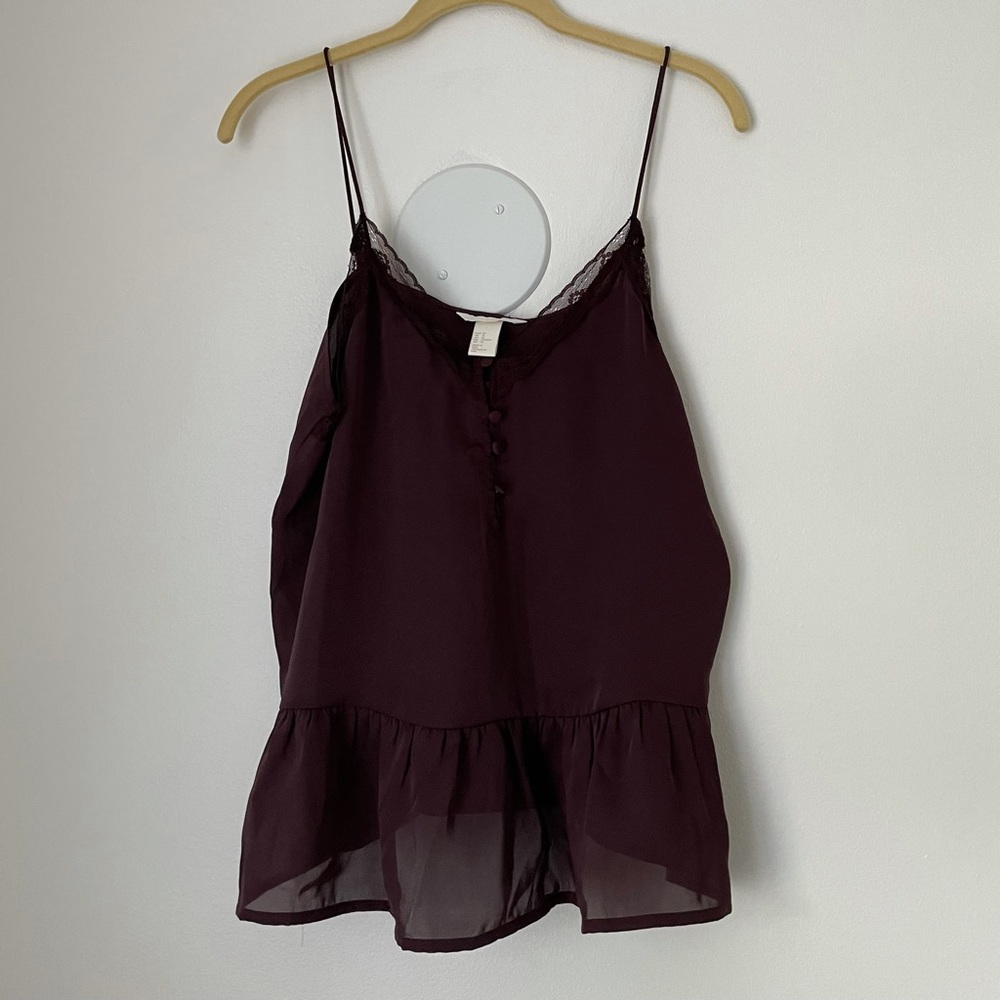 Peplum Cami w/ lace detail H&M